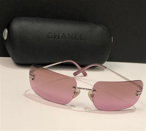 chanel pink rimless gradient sunglasses|Eyewear .